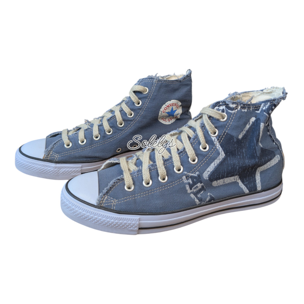 Converse 2003 Vintage All Star High Graphic Star Blue Denim Sneaker M9.5 W11.5 - Picture 4 of 11